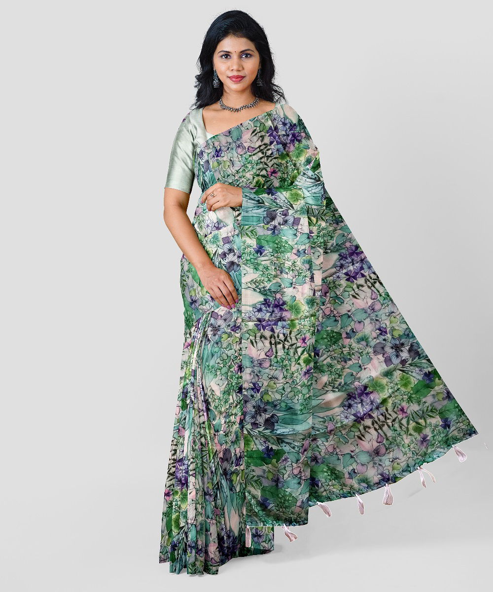 Sc Linen 10 A Digital Printed Wholesale Daily Waer Saree Catalog
